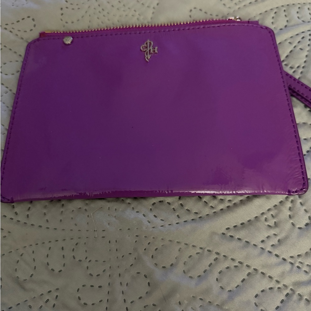 Cole Haan Purple Patent Leather Wristlet